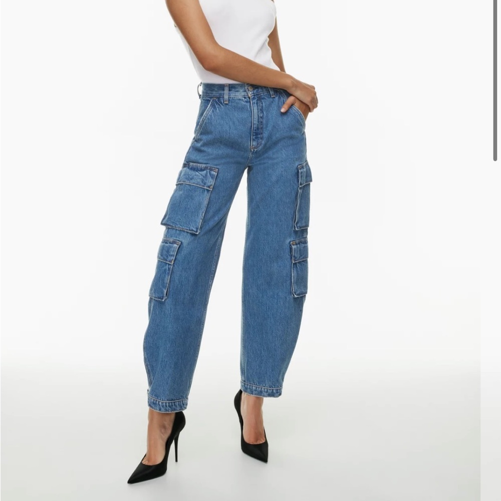 Denim forum 90s millie high rise cargo Jean